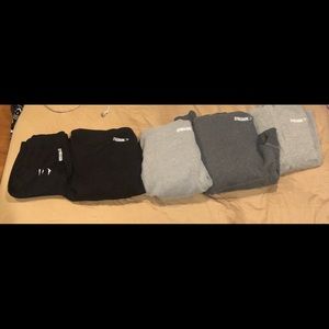 Gym sharks sweaters + jersey leggings